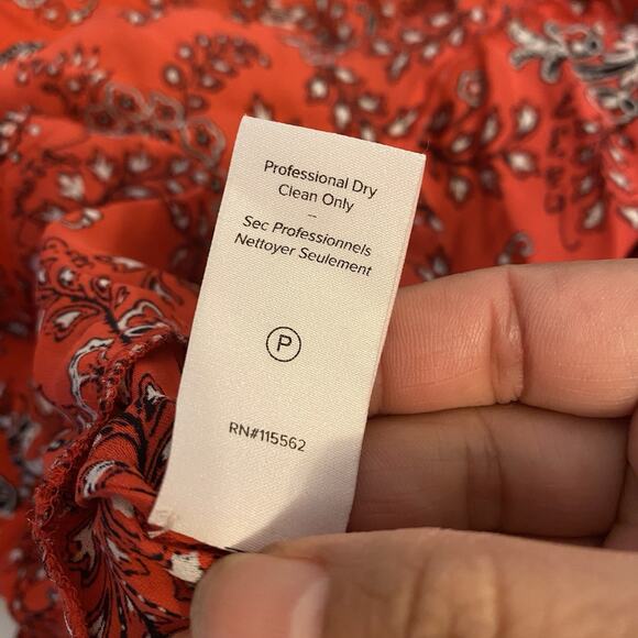 Cinq A Sept Blouse Women S 100% Silk Crop Tie Top Floral Multicolor Fairy Grunge - Picture 6 of 12